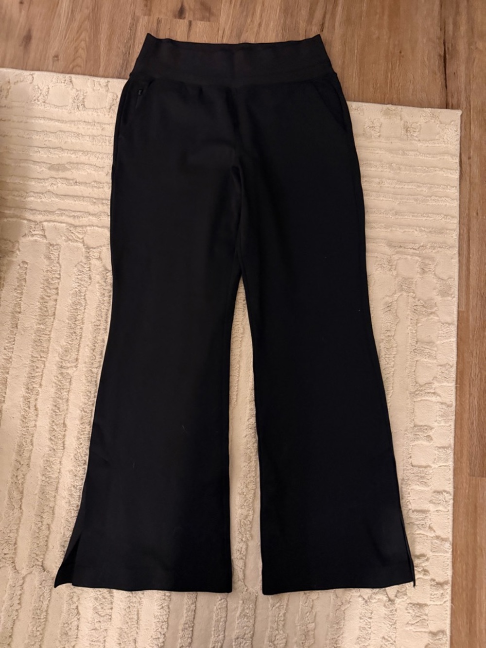 Athleta Black Wide Leg Pull-On Pants